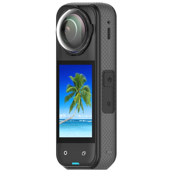 Optisk glassbeskyttelseslinse kompatibel med Insta360 X5 - Beskytt kameraets linse mot riper og støv Black