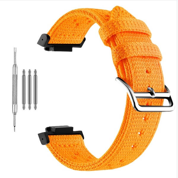 Nylonpunosranneke Casio G-SHOCK GA100/DW-5600 -kelloihin, kestävä ja mukava Orange