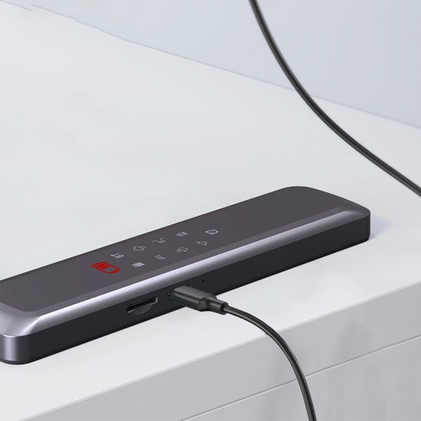 Bluetooth Søvn Høyttaler med Skjerm, Bluetooth, TF-Kortspiller og Innebygd Beinlednings White Noise Black