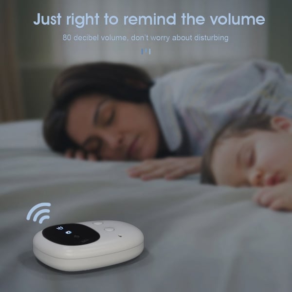 Trådløs sengevæting alarm med svart skjerm - effektiv sengevæting påminnelse for eldre og de med inkontinens