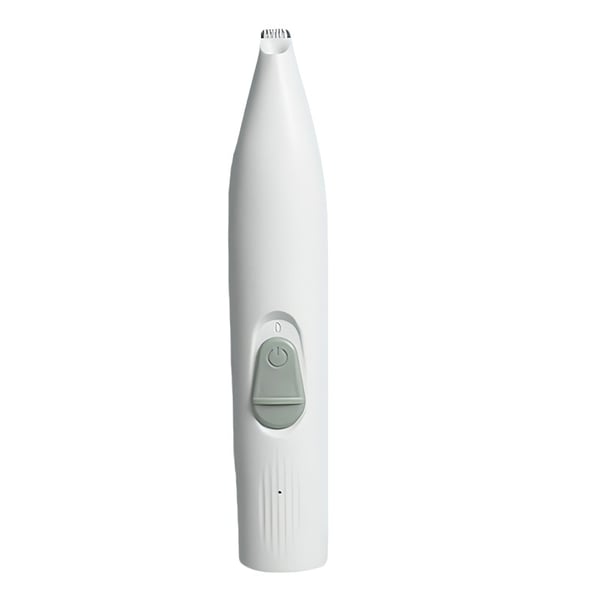 Pet Grooming Clipper - Mild Lav Støj Design til Pote, Øre og Ansigt - Ideel til Hunde og Katte White