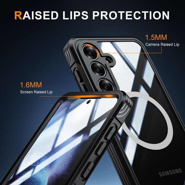 9H Herdet Glass Skall med Magnetisk Feste for Samsung Galaxy S25 FE - Optimal Beskyttelse og Funksjonalitet