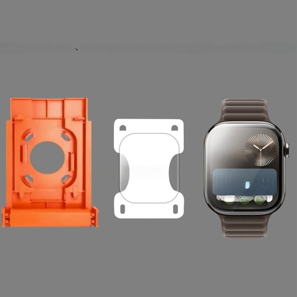 Skjermbeskytter for iWatch 10 (46mm) - 2-pakning med enkel installasjonsramme