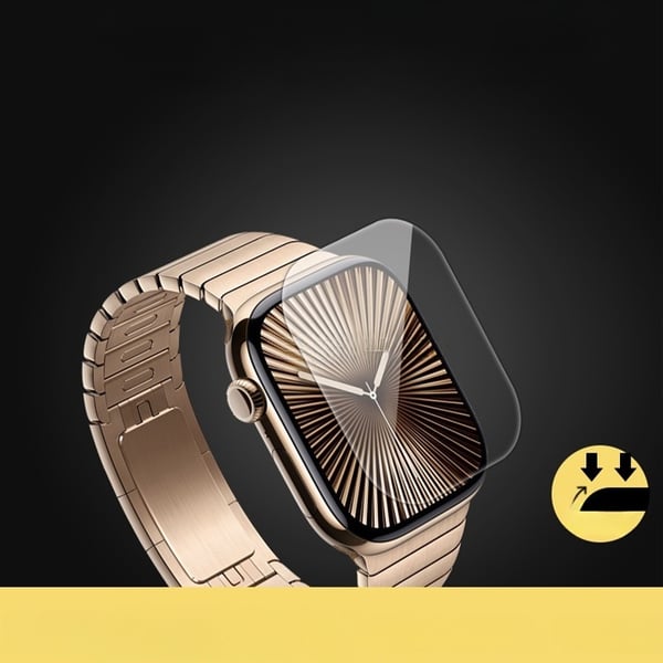 Skjermbeskytter for iWatch 10 (46mm) - 2-pakning med enkel installasjonsramme