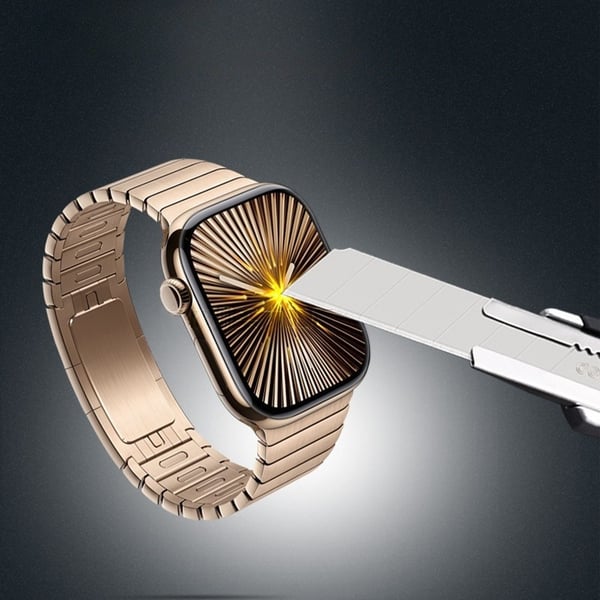 Skjermbeskytter for iWatch 10 (46mm) - 2-pakning med enkel installasjonsramme