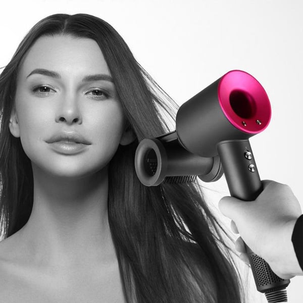 Anti-Flyaway Styling Tilbehør Kompatibelt med Dyson Supersonic Hårføner - Rose Rød