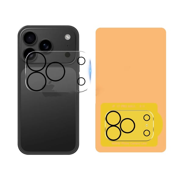 Kirkas karkaistu lasi kameran linssinsuoja, yhteensopiva iPhone 17 Pro Max -puhelimen kanssa (2 kpl)