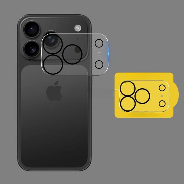 Krystallklar kameralinsebeskytter for iPhone 17 Pro Max - Beskyttelse i herdet glass (2 stk)