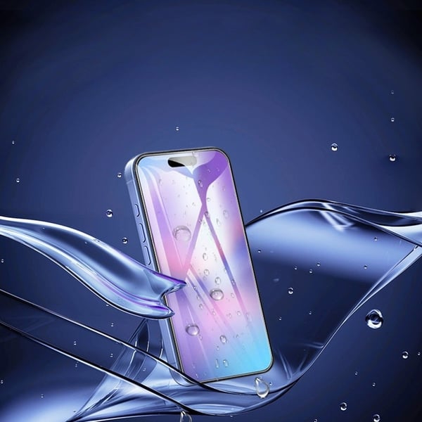 Buet skjermbeskytter i herdet glass for Apple iPhone 17 - 2 stk, klar og fingeravtrykksikker