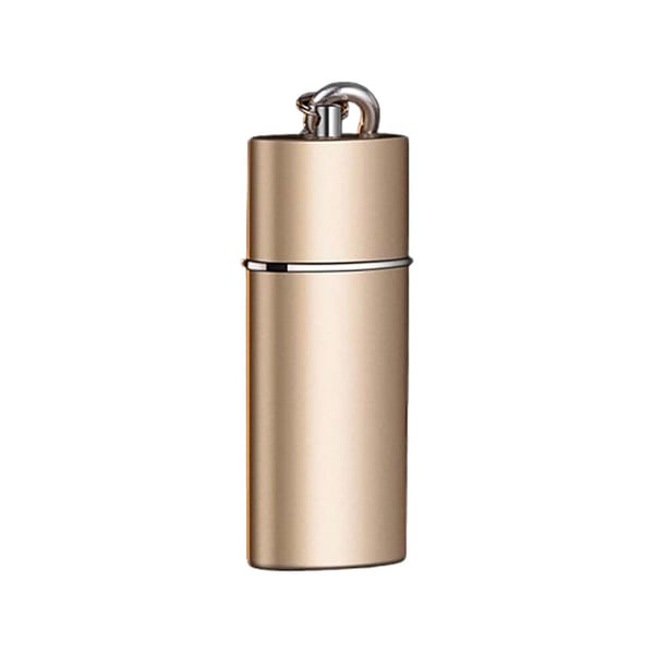 Luova laatikko tuhkakuppi kannettava avaimenperä mini metallinen tuhkakuppi ulkokäyttöön Gold Luova laatikko tuhkakuppi kannettava avaimenperä mini metallinen tuhkakuppi ulkokäyttöön Gold