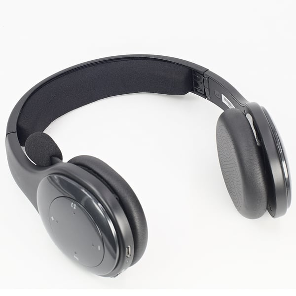 2 stk Svarte Perforerte Øreputer Hodebåndpute Kompatibel med Logitech H800 Trådløst Headset