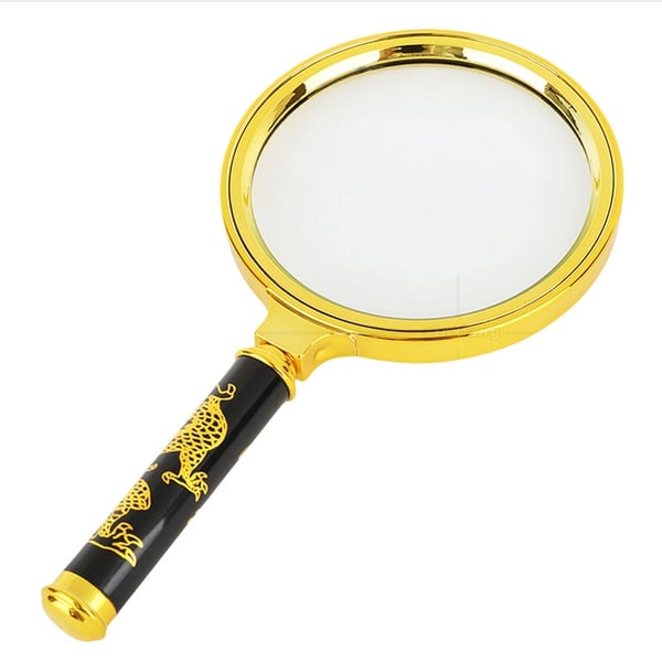 Håndholdt leseforstørrelsesglass med avtakbart håndtak - Ideell for seniorer, hobbyer og inspeksjon 60 mm