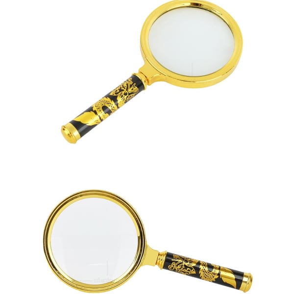 Håndholdt leseforstørrelsesglass med avtakbart håndtak - Ideell for seniorer, hobbyer og inspeksjon 70 mm