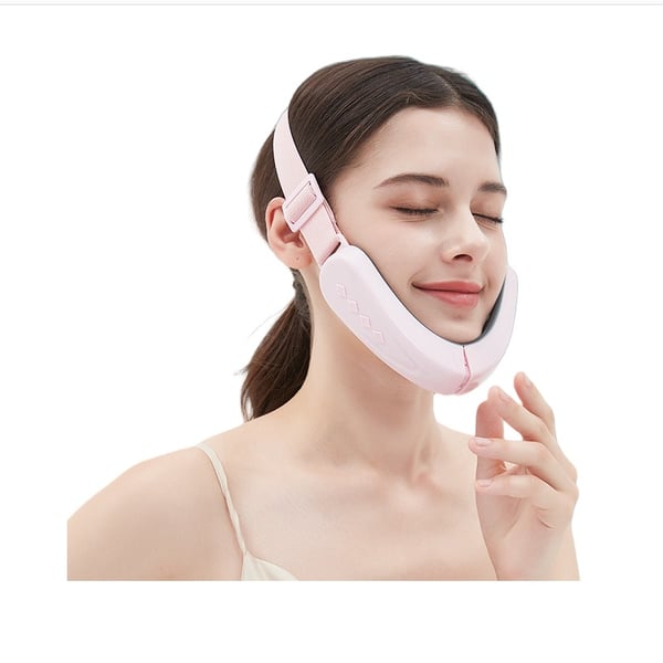 Älykäs kasvojen hierontalaite ääniohjeilla - 3D kasvojen kohotus- ja ohennuslaite Pink Älykäs kasvojen hierontalaite ääniohjeilla - 3D kasvojen kohotus- ja ohennuslaite Pink