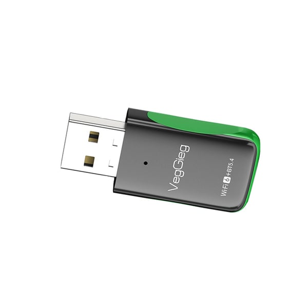 WiFi 6 & Bluetooth 5.4 USB-adapter - 5G Dual Band Trådløst Nettverkskort
