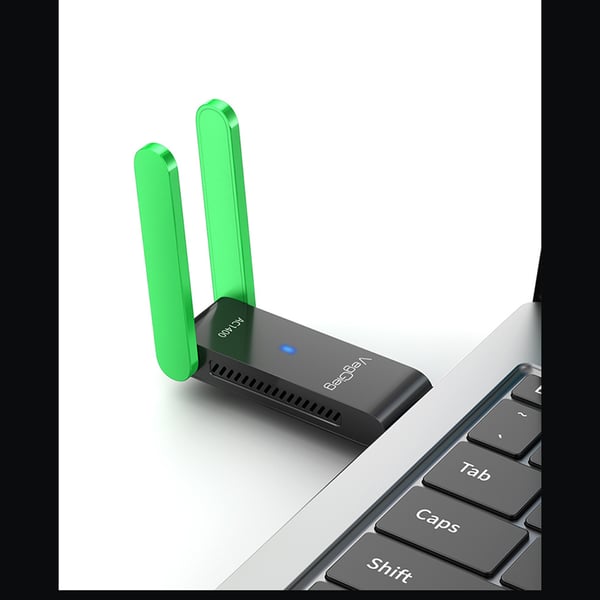 1200 Mbps 5G Dual Antenna USB 3.0 WiFi-sovitin PC-kannettavalle