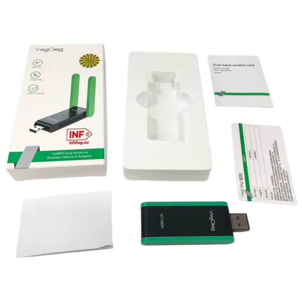 1200 Mbps 5G Dual Antenna USB 3.0 WiFi-sovitin PC-kannettavalle