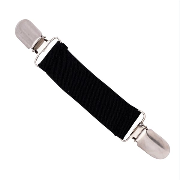 Vintage Dobbel Duckbill Genser Clip Sjal Cardigan Clip Black