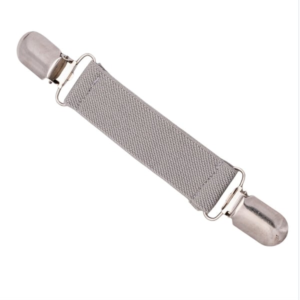 Vintage-tyylinen kaksipäinen ankan nokka neuleklipsi huiviin ja neuletakkiin Grey