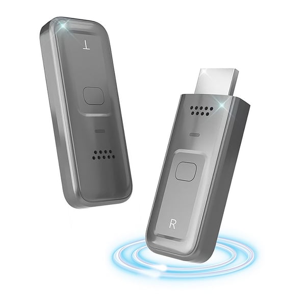 Trådløst HDMI Video Transmitter og Receiver Kit, 1080P Plug & Play Grey