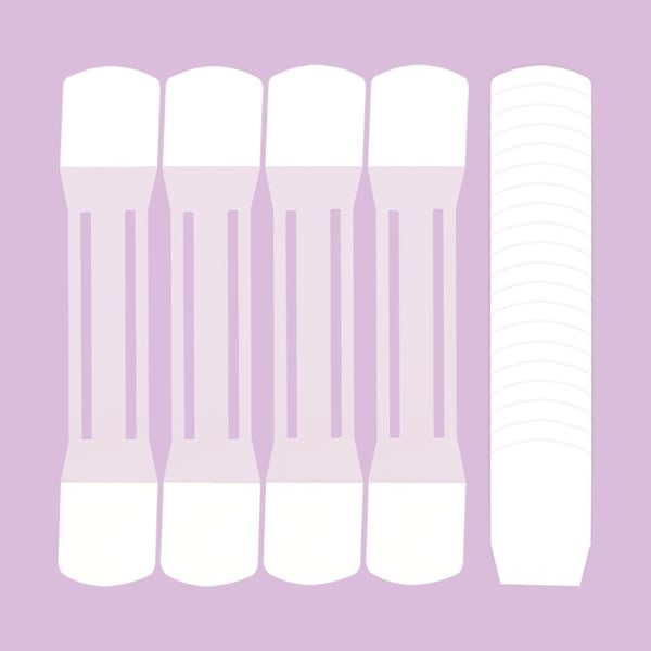Transparent Ansiktslyft Tejp med 4 Remmar och 20 Plåster - Elastisk, Osynlig och Självjusterande