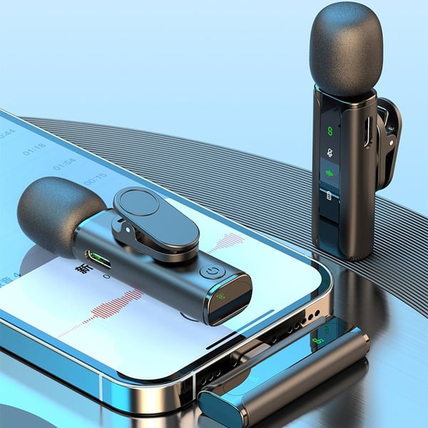 Langaton Lavalier-mikrofoni, Type-C Clip-on Omnidirectional -kondensaattorimikrofoni suoratoistoon ja äänitykseen