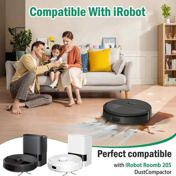 14 Deler Erstatningssett Kompatibelt med iRobot Roomba 205 Støvsuger Tilbehørssett