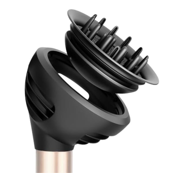 Dobbeltlags Diffuser Attachment Kompatibel med Dyson Airwrap HS01/05 Krøllejern, Grå ABS