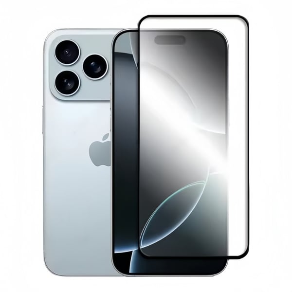 Høykvalitets HD Skjermbeskytter i Aluminium kompatibel med iPhone 15 Pro - 2 Pakning