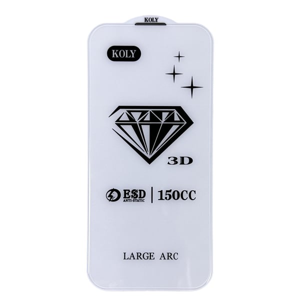 Yksityisyyttä suojaava ja pölytiivis 3D-timanttilasinen näytönsuoja, yhteensopiva iPhone 15 Pro Max -puhelimen kanssa (2 kpl)