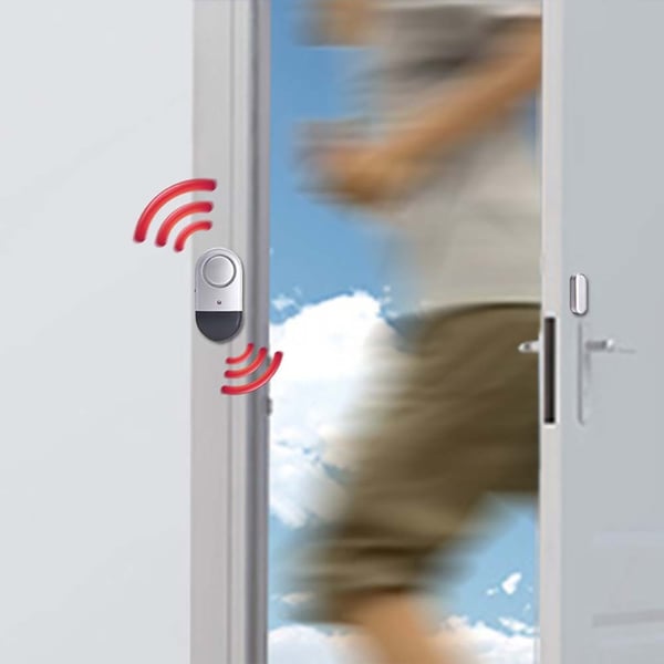 Trådlös Magnetisk Dörr- och Fönsterlarmsensor - Förbättrad Hemsäkerhet