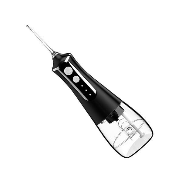 Kannettava sähköinen suihkukannu - USB-ladattava suunhoitolaite 5 suuttimella Black
