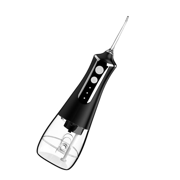 Kannettava sähköinen suihkukannu - USB-ladattava suunhoitolaite 5 suuttimella Black