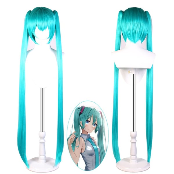 Lang Blå Cosplay Parykk - Høytemperaturfiber, Varmebestandig, Perfekt for Anime Rollespill & Fester