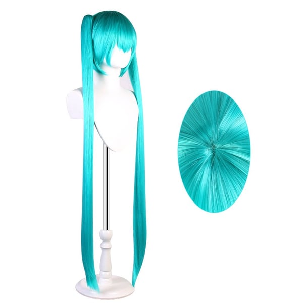 Lang Blå Cosplay Parykk - Høytemperaturfiber, Varmebestandig, Perfekt for Anime Rollespill & Fester