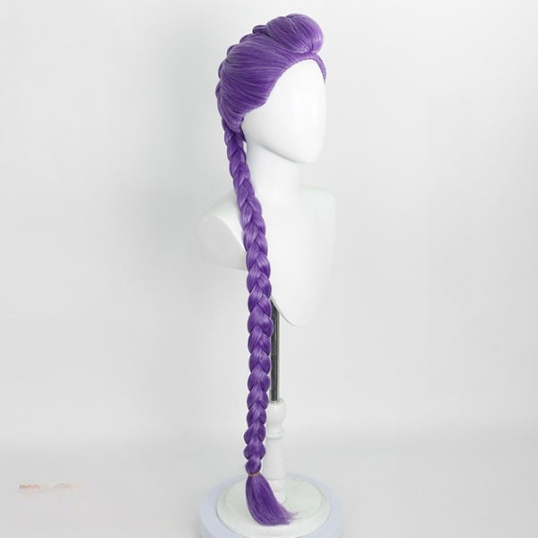 Lilla Cosplay Parykk: Varmebestandig Syntetisk Hår for Anime & Fester