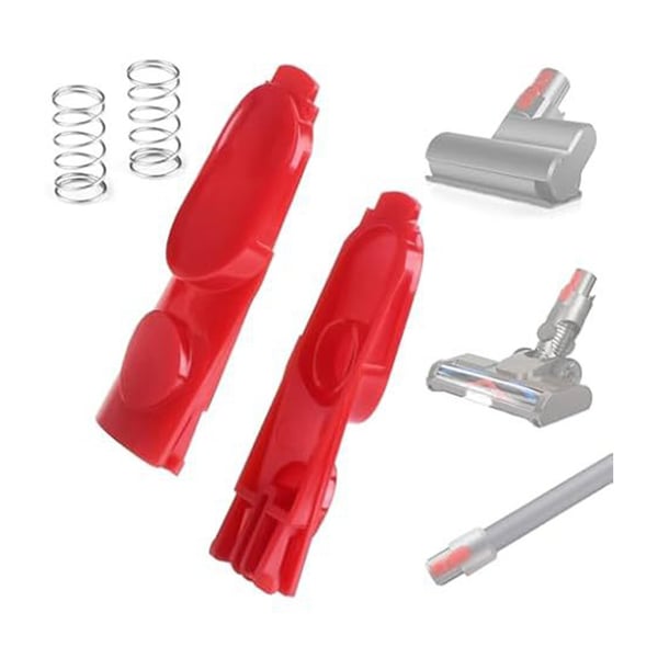 Pölynimurin painikkeen vaihto jousilla, yhteensopiva Dyson V7 V8 V10 V11 V15 - Punainen