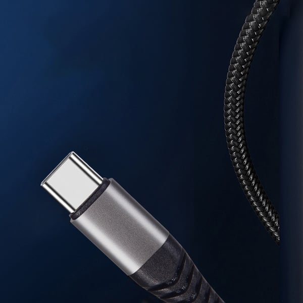 60W USB-C -pikalatauskaapeli 2 kpl, nailonpunottu USB - Type-C -johto, yhteensopiva 2 m