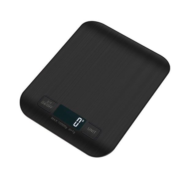 Oppladbar digital kjøkkenvekt - 5 kg presisjonsmatvekt med tareringsfunksjon og USB-lading 10kg/1g