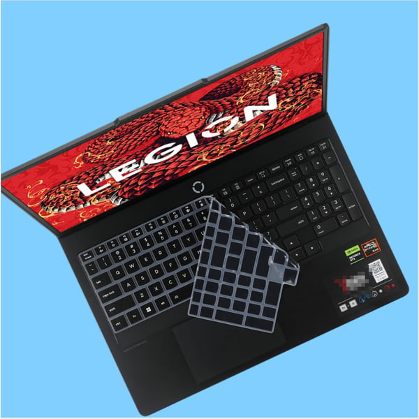Silikon Tastaturbeskytter kompatibel med 2025 Lenovo Legion R9000P, R7000, Y7000P - Støvtett og Vanntett Black