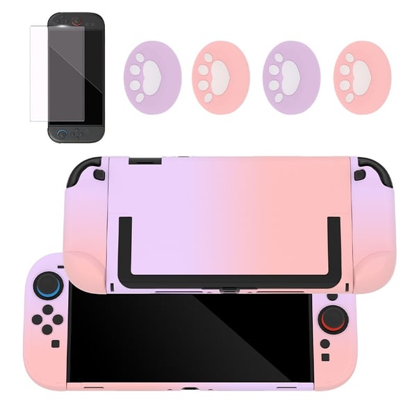 Nintendo Switch 2 Suojakotelosetti - Liukuvärjätty Silikoni & PC-kuori, Painikehatut & Näytönsuoja Nintendo Switch 2 Suojakotelosetti - Liukuvärjätty Silikoni & PC-kuori, Painikehatut & Näytönsuoja