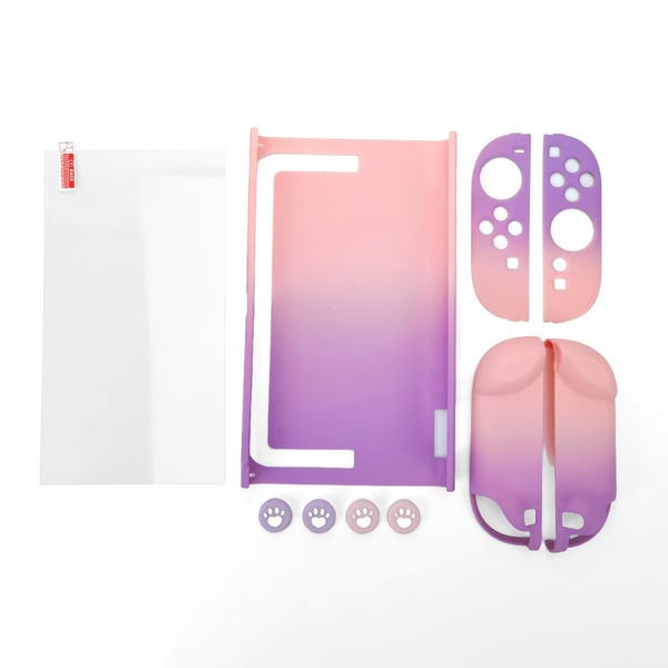 Nintendo Switch 2 Beskyttelsesetui - Gradient Silikon & PC-skall med Knapphetter & Skjermbeskytter