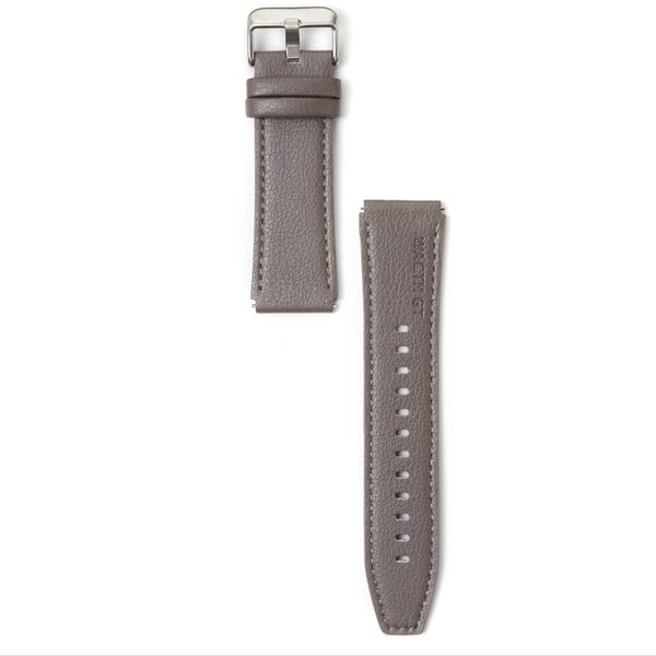 22mm Läder Klockarmband Kompatibelt med Huawei GT2 Pro Smartwatch - Stilrent Ersättningsarmband Grey