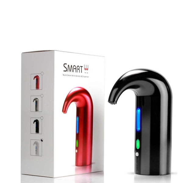 Elektrisk vinlufter: Øjeblikkelig vindispenser med et-tryks betjening og USB-genopladelig Black
