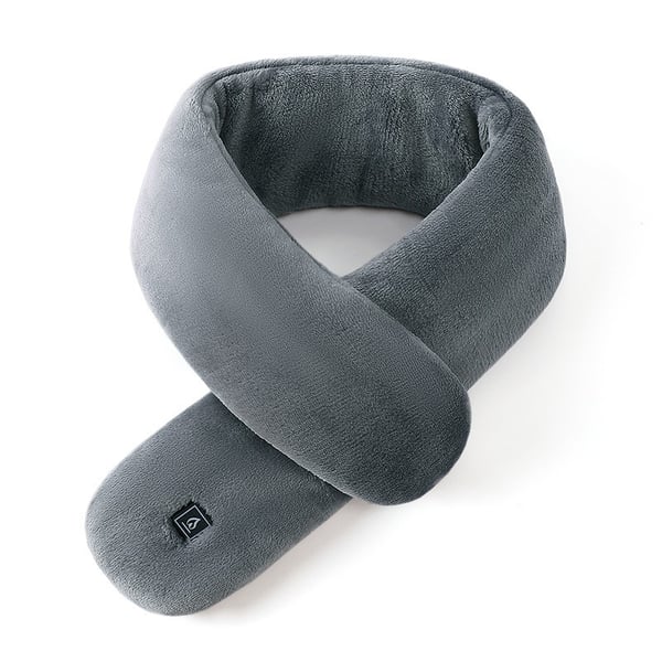 USB-ladattava lämmitetty niskahuivi 3 lämpötilatasolla ja hieronnalla Grey