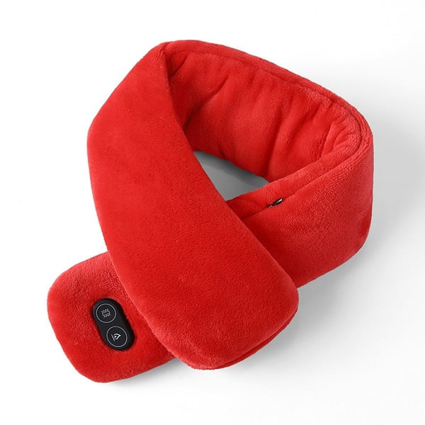 USB-ladattava lämmitetty kaulahuivi 3 lämpötila-asetuksella, sopii kaikille Red