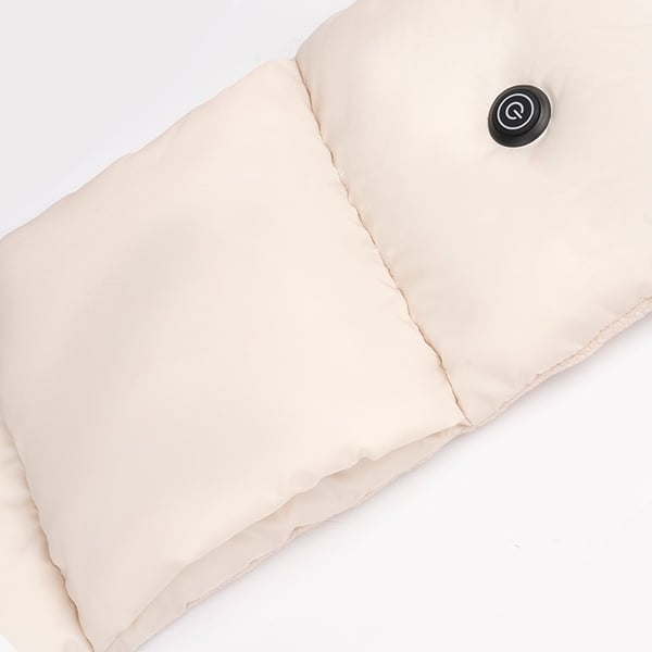 Lämmitetty niskahuivi 3 lämpötila-asetuksella, USB-virta, rentouttava lämpöhoito White