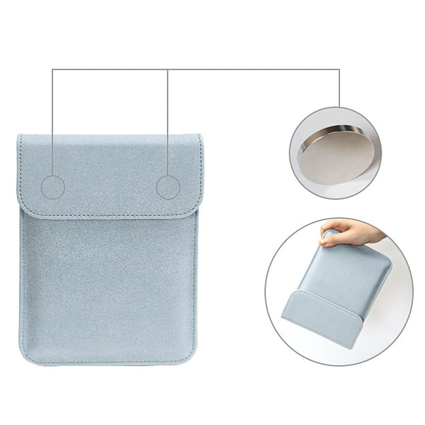 Lyseblå 6-tommers universelt e-leser deksel kompatibelt med Kindle Paperwhite - Beskyttende PU-skinn