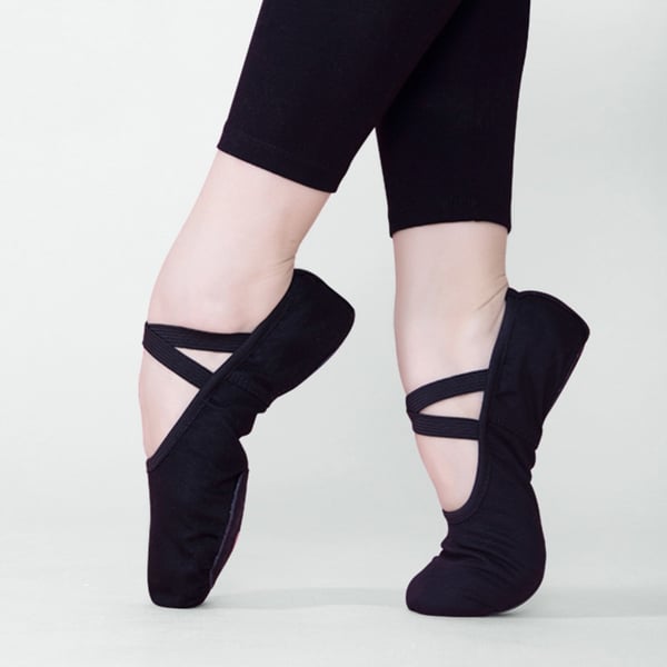 Myke såle ballettsko - Dansesko for trening og opptreden Black 39