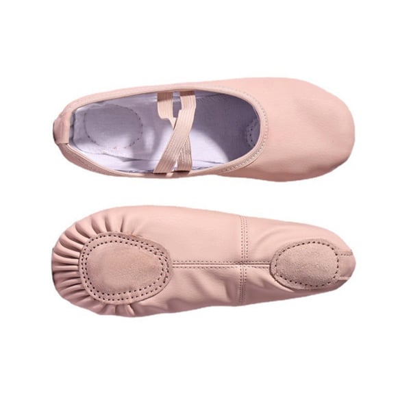 Pustende Ballett Dansesko - Gymnastikk Øvelse & Yoga Slip-ons Pink 32